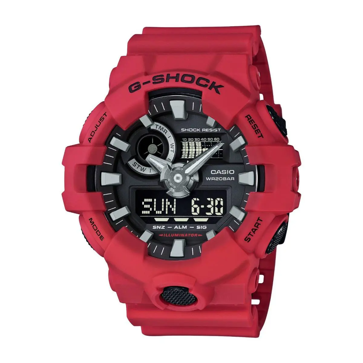 G-shock Analog/digital Watch Red Resin GA-700-4A / GA700-4A by Casio