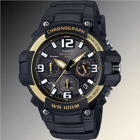 MCW-100H-9A2V Mens Analog Heavy Duty Watch Chronograph Quartz 100M WR by Casio