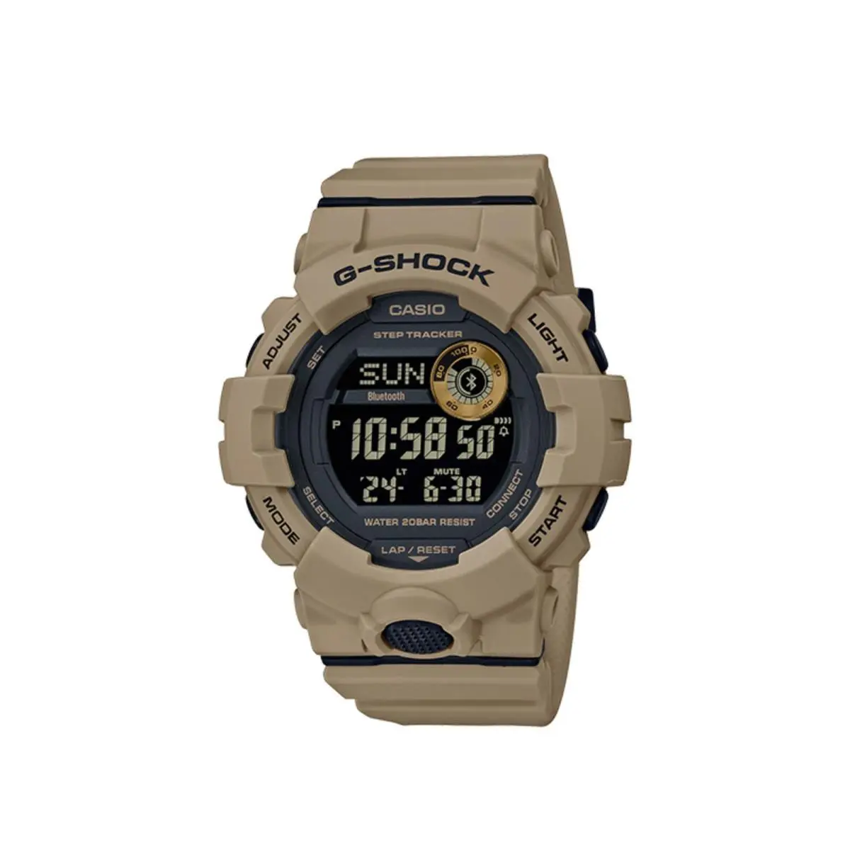 Casio G-shock Power Trainer Brown Strap Watch GBD800UC-5 / GBD-800UC-5CR