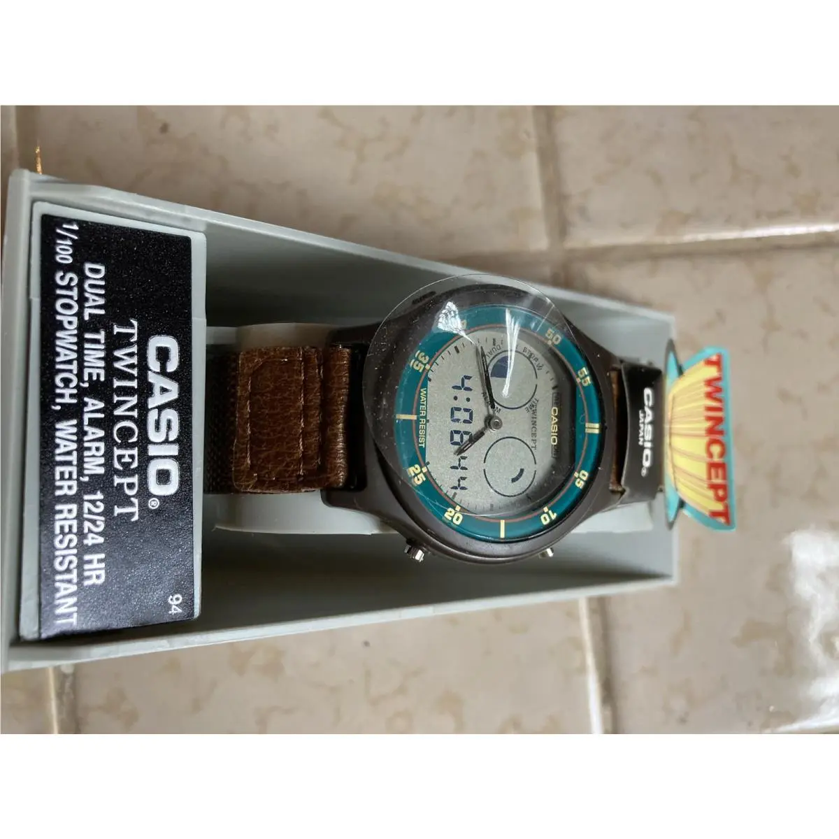 Vintage Casio AQX-11 Twincept Analog Digital Watch