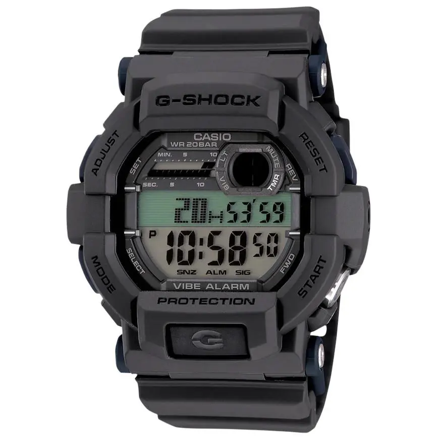 Casio G-shock Water Shock Resistant Men`s Wristwatch with Vibration Alert