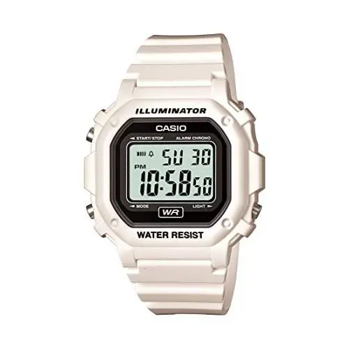 Casio Unisex F-108WHC-7ACF Classic White Resin Band Watch