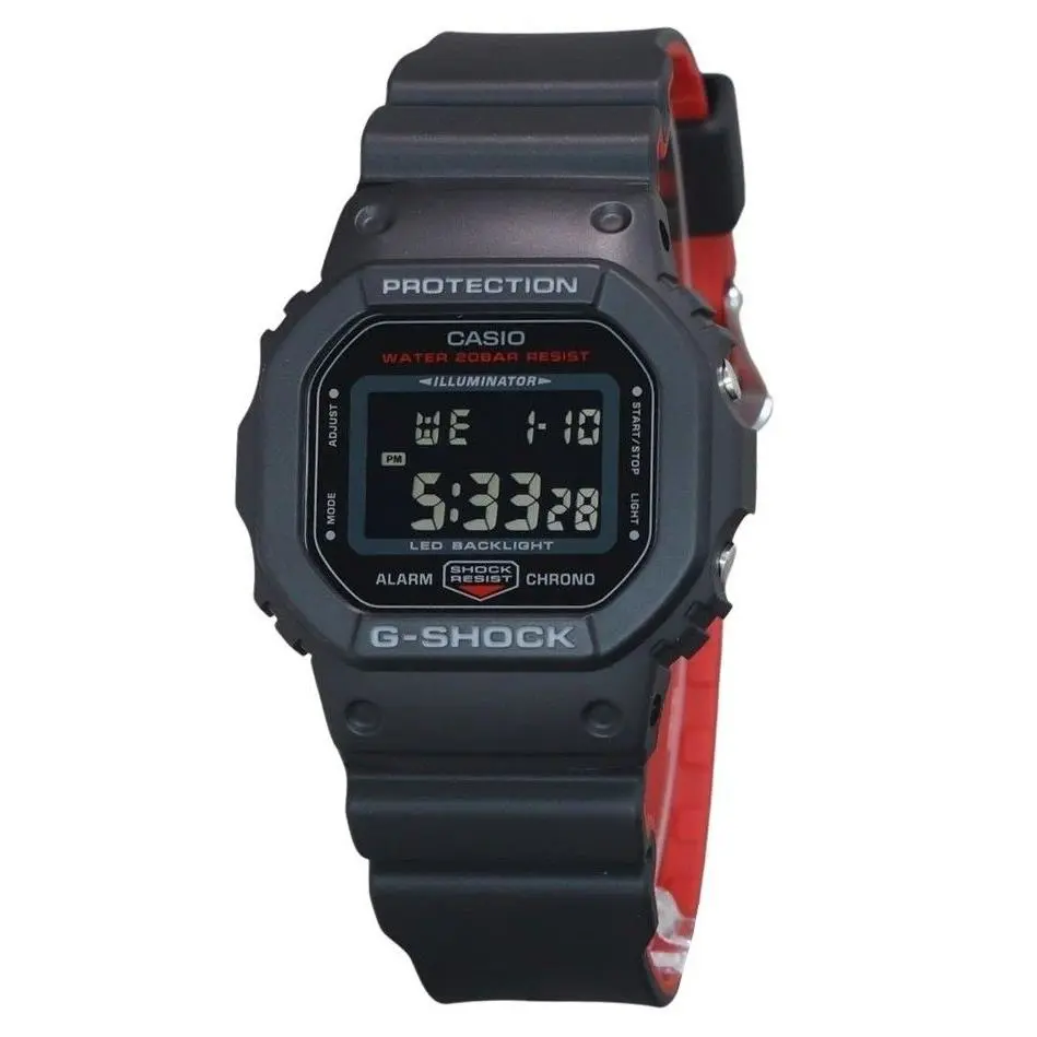 G-shock Digital Resin Strap Quartz DW-5600UHR-1 200M Men`s Watch by Casio