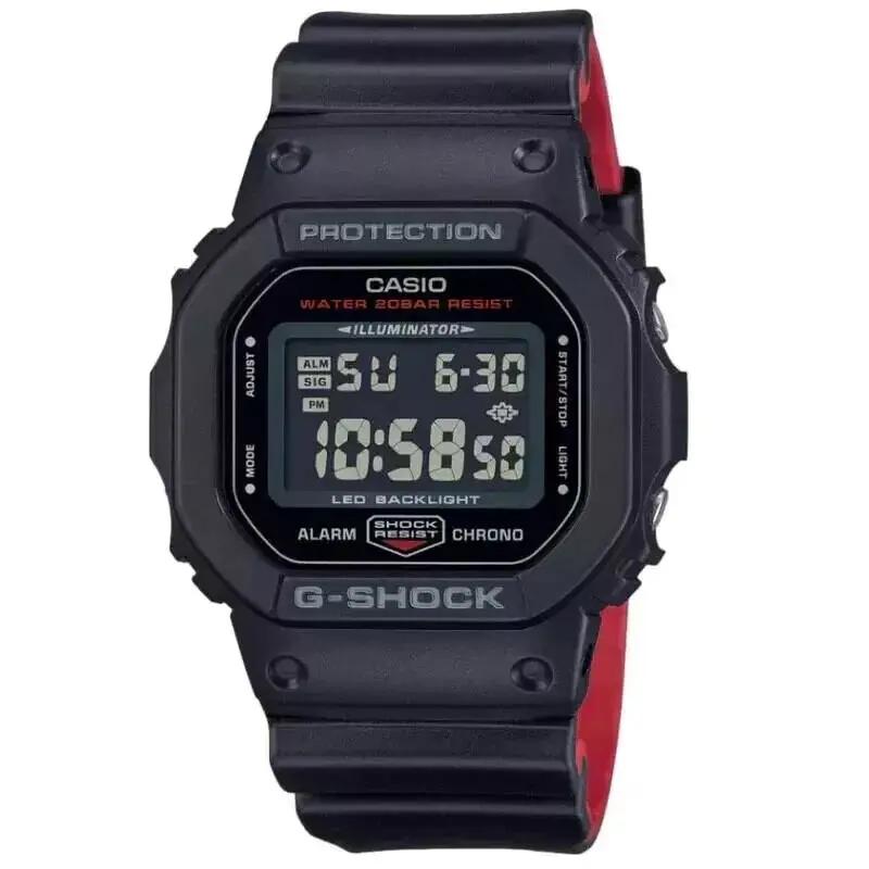 Casio G-shock Digital Resin Strap Quartz DW-5600UHR-1 200M Men`s Watch
