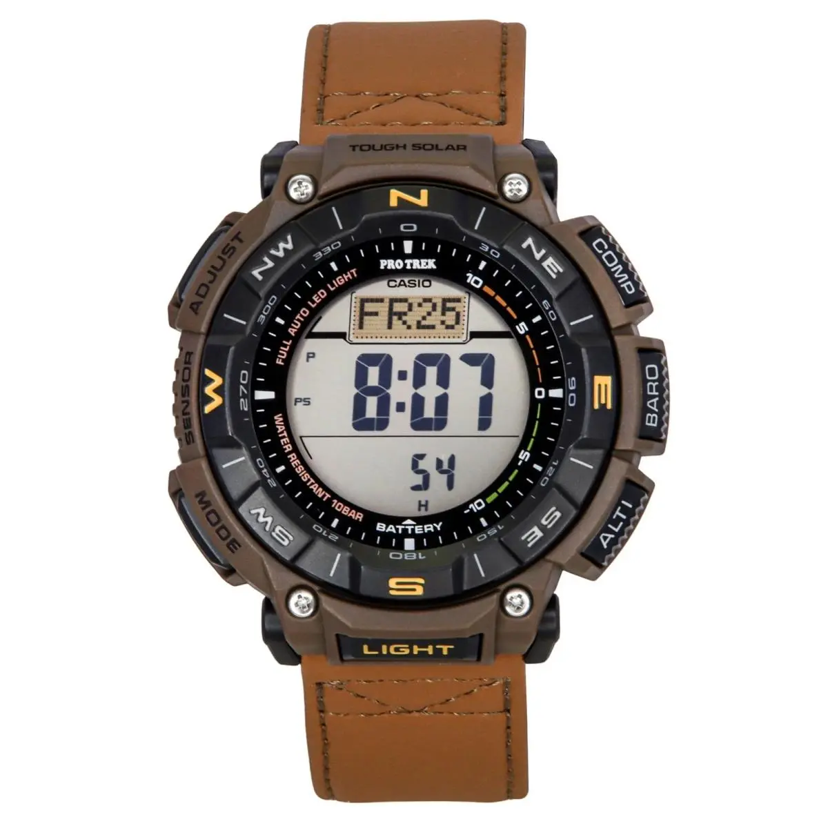 Casio Pro Trek Digital Black Dial Solar Sports 100M PRG-340L-5 Men`s Watch