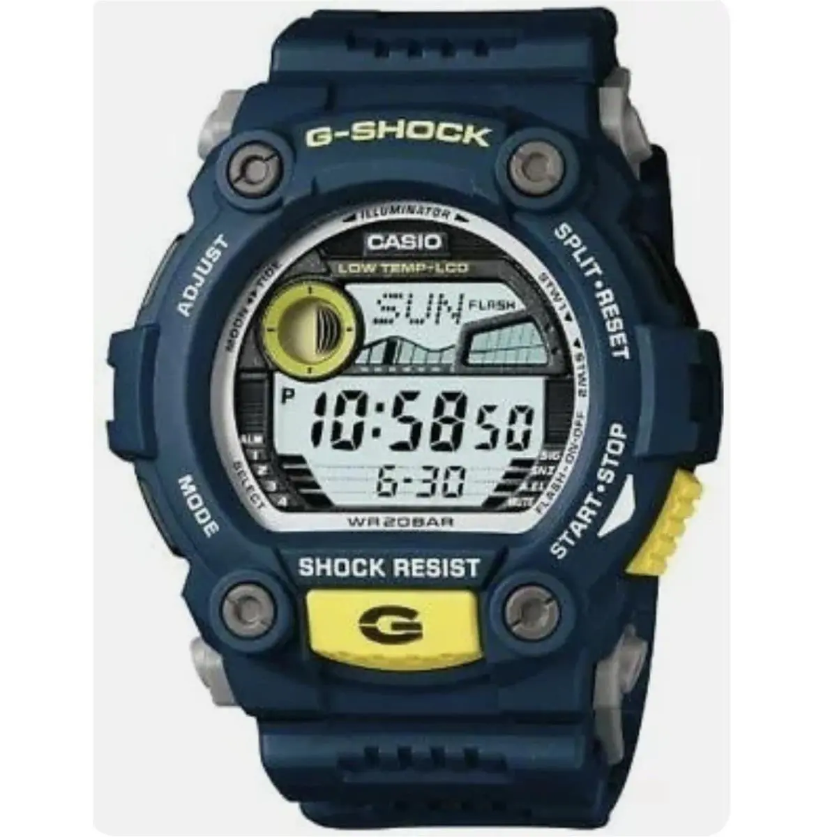 Casio G7900-2 G-shock Blue Resin Digital Dial Watch LM