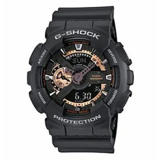 G-shock X-large Mens Watch GA110RG-1 Black Rose Gold Digital Watch