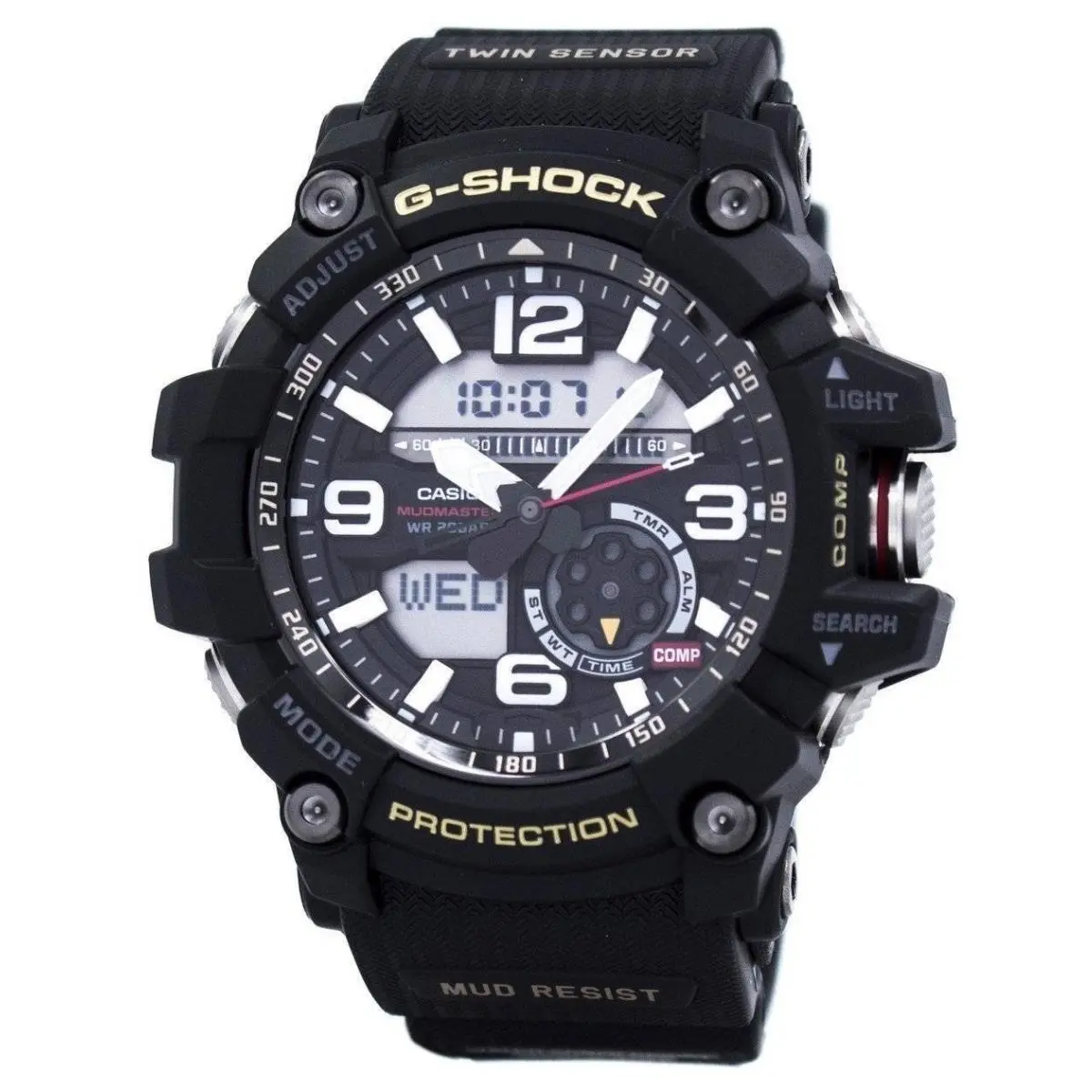 Casio G-shock Mudmaster Twin Sensor Digital Compass Alarm GG-1000-1A Men`s Watch