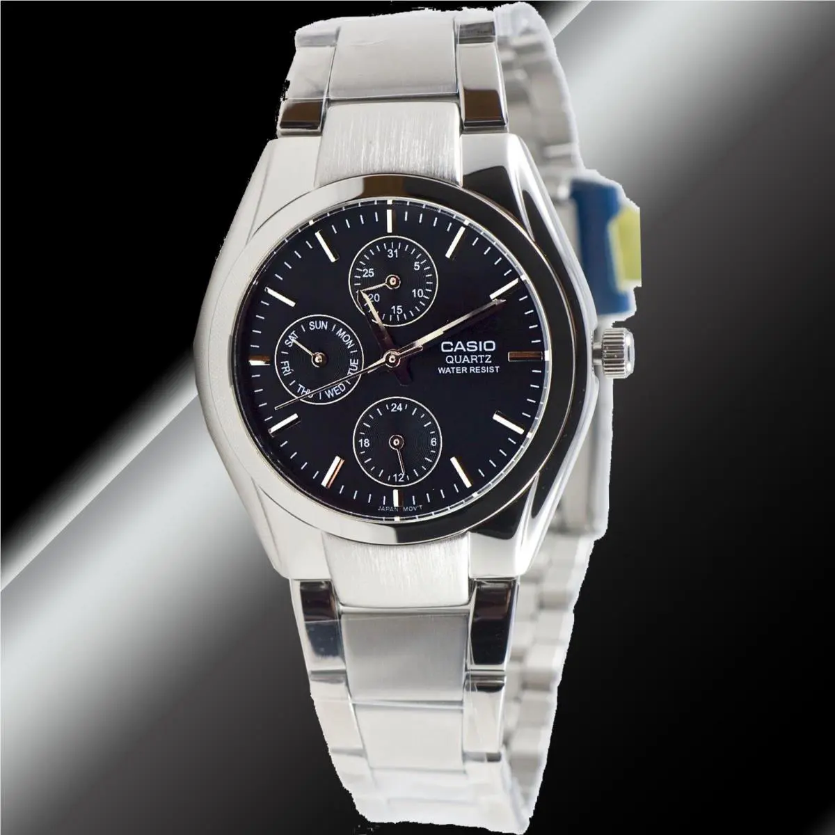 Casio MTP-1191A-1AD Men`s Analog Watch Steel Band Dress Day Date Display
