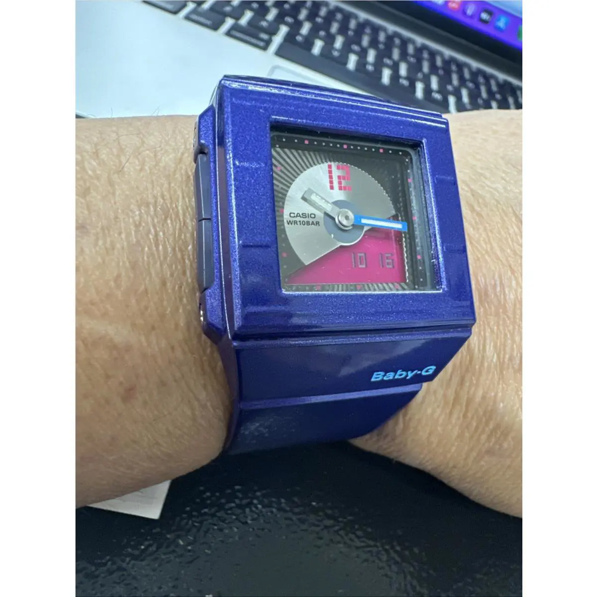 Babay Gshock BGA201-2E Purple Resin Band Watch by Casio