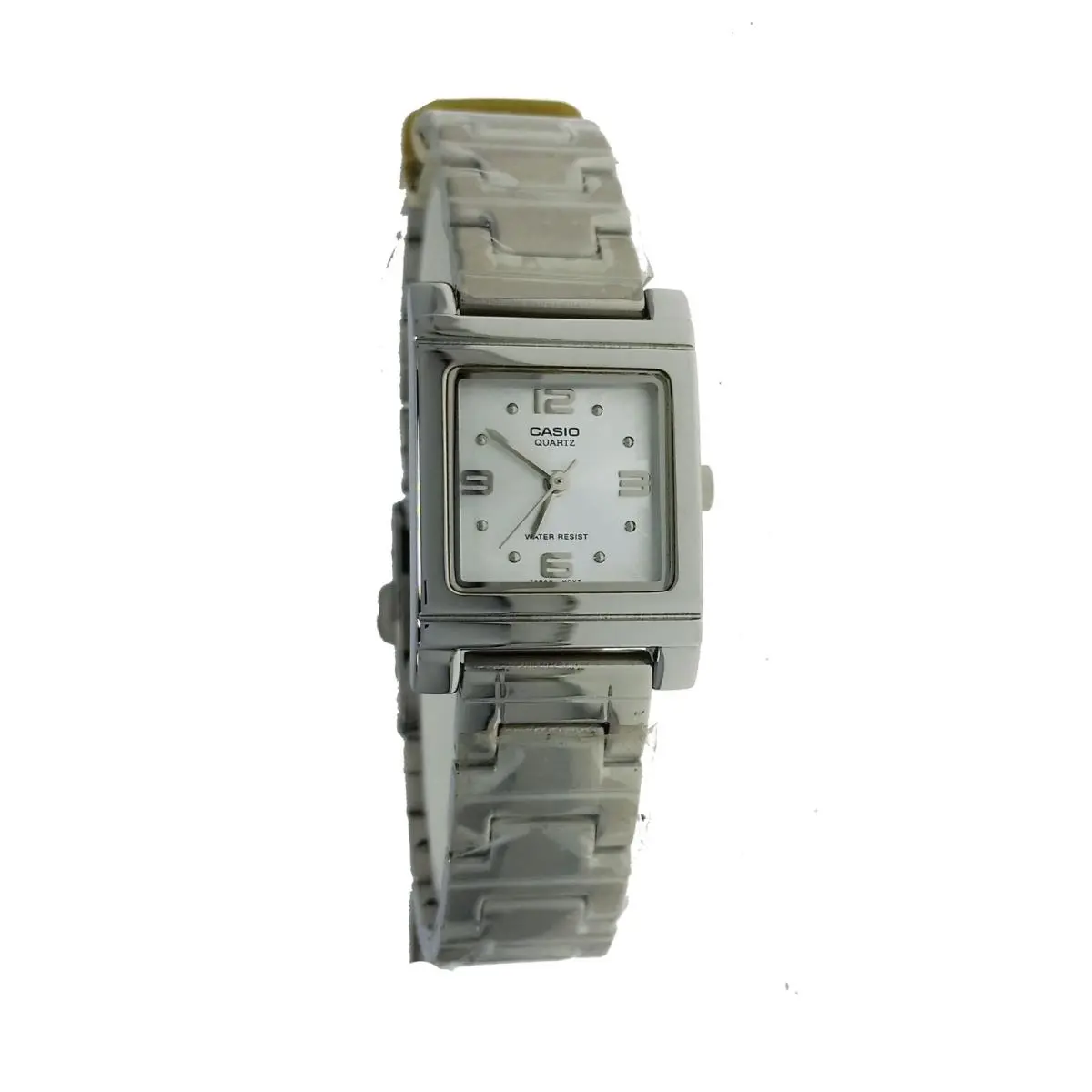 Casio Square White Dial All Metal Unique Ladies Wristwatch Watch LTP1237D 7ADF