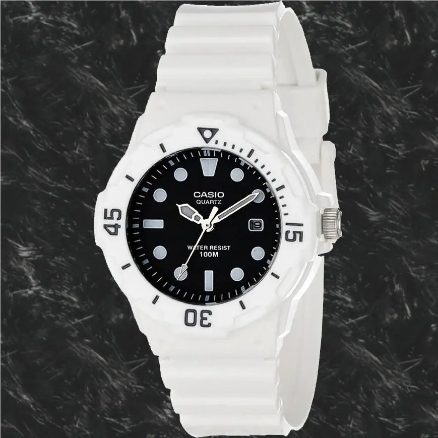 Casio Ladies Analog Anti-reverse Bezel Sport 100M WR Watch Date LRW-200H-1EV