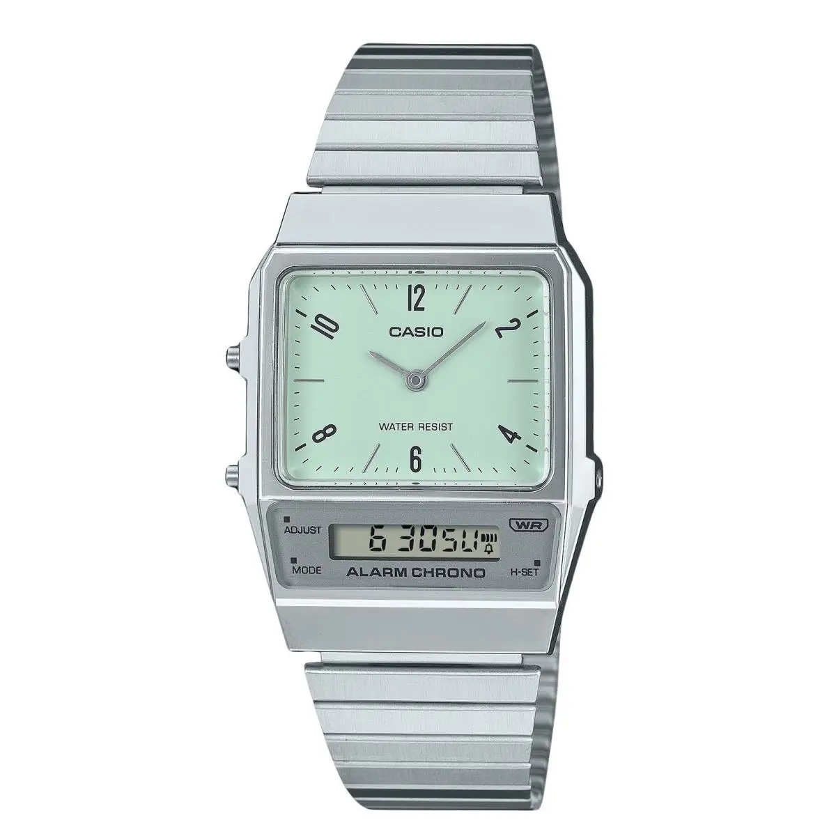 Casio Vintage Analog Digital Green Dial Casual Quartz Unisex Watch AQ-800E-3A
