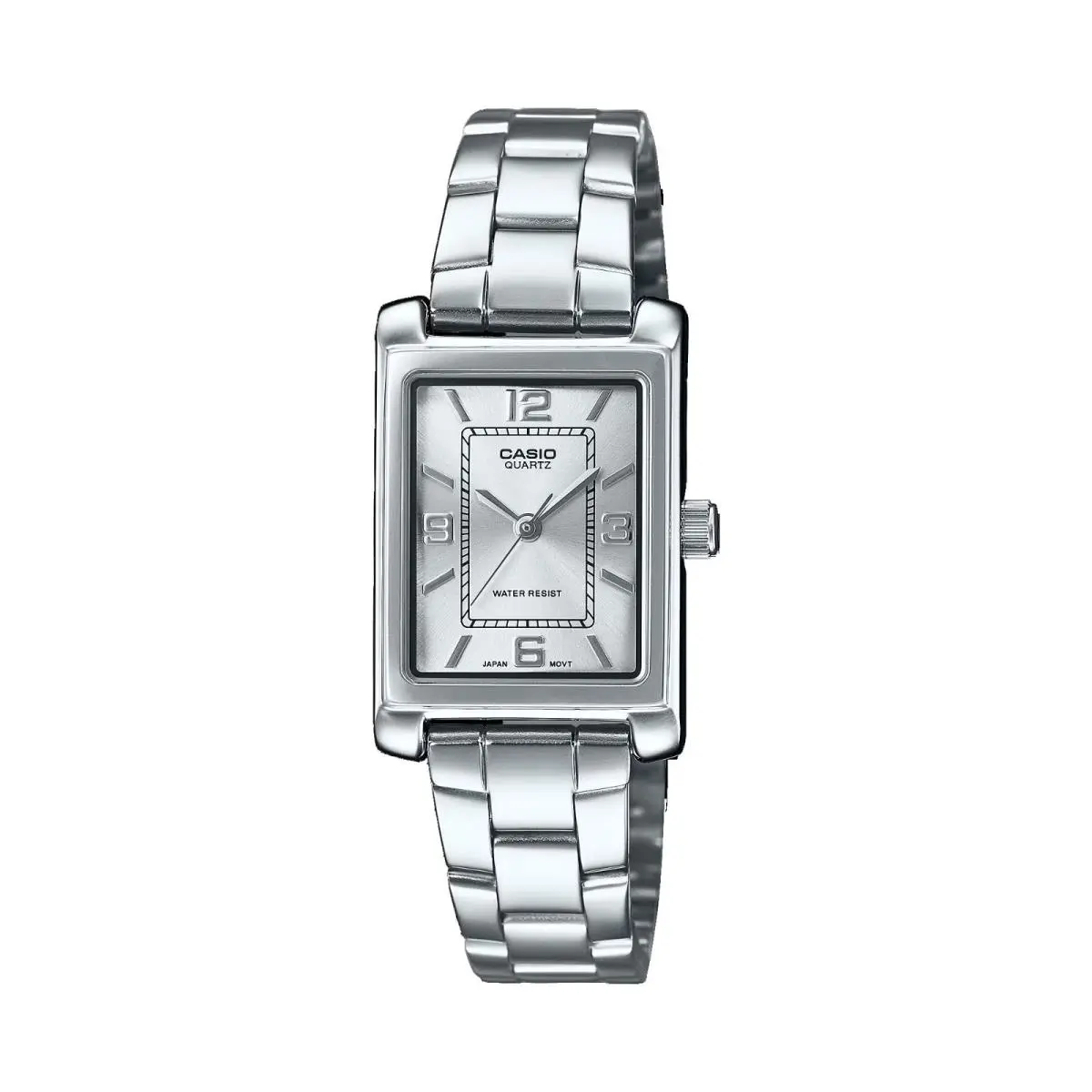 LTP1234DD-7A Women`s Tonneau Standard Stainless Steel Silver Dial Watch by Casio