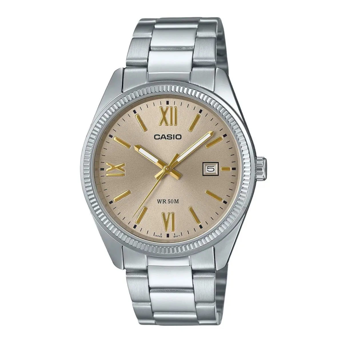 Casio Standard Analog Beige Dial Dress Quartz Men`s Watch MTP-1302DD-9AV