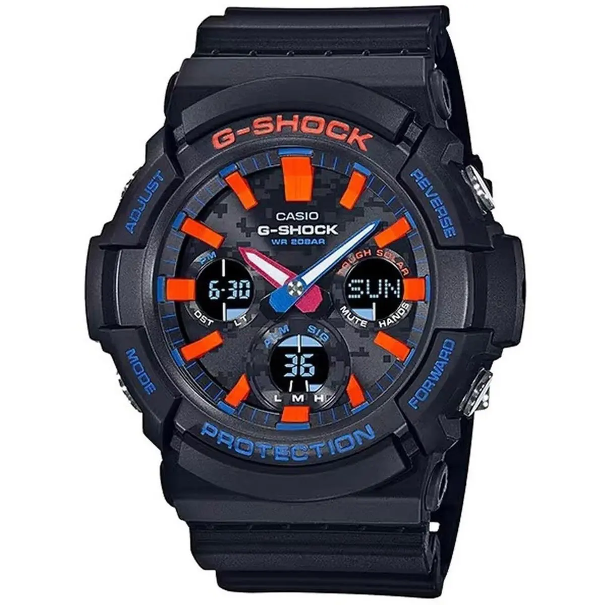 Casio GAS100CT-1A Men`s Tough Solar City Camouflage Analog Digital G Shock Watch