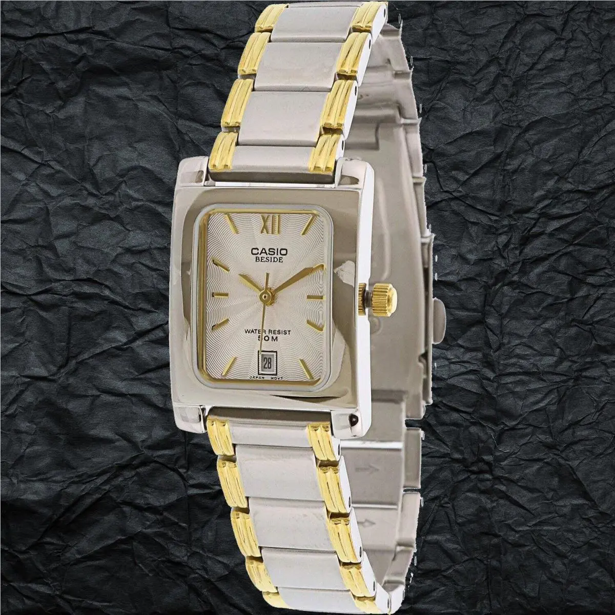 Casio BEL-100SG-7AV Beside Ladies Watch Stainless Steel Dress 50M WR