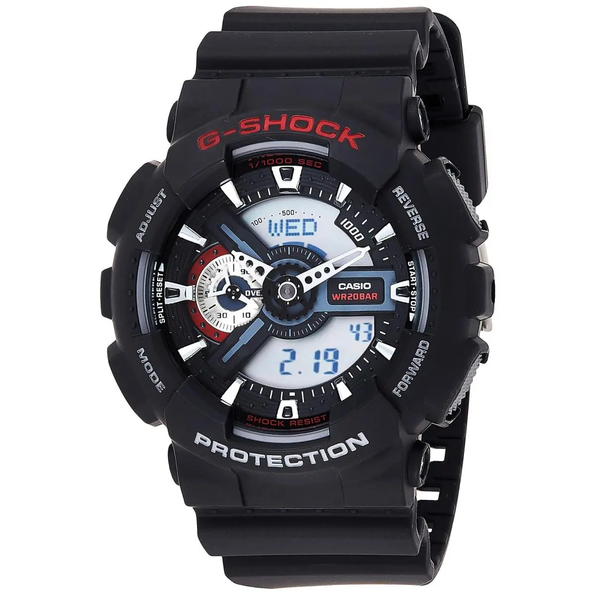 G-shock Ana-digi World Time Black Dial Men`s Watch GA110-1A Watch by Casio