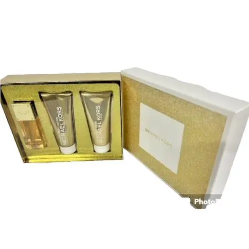 Sexy Amber Michael Kors 3 Pcs Gift Set: 1.7oz Edp Blotion 3.4oz Bwash 3.4oz