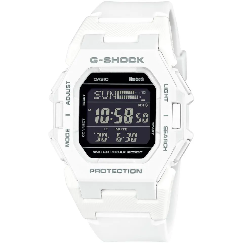 Casio G-shock GD-B500-7JF Bluetooth Digital Quartz Watch White 41.5mm