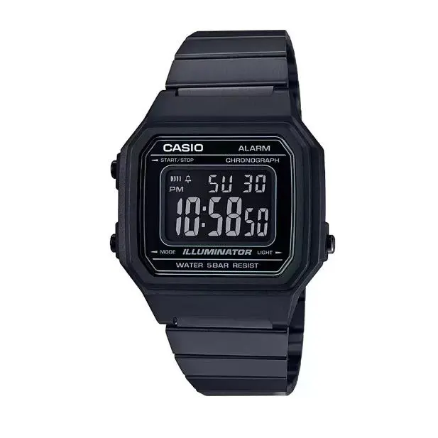 Casio Men`s Vintage Series Digital Stainless Steel Casual Watch B650WB-1BDF