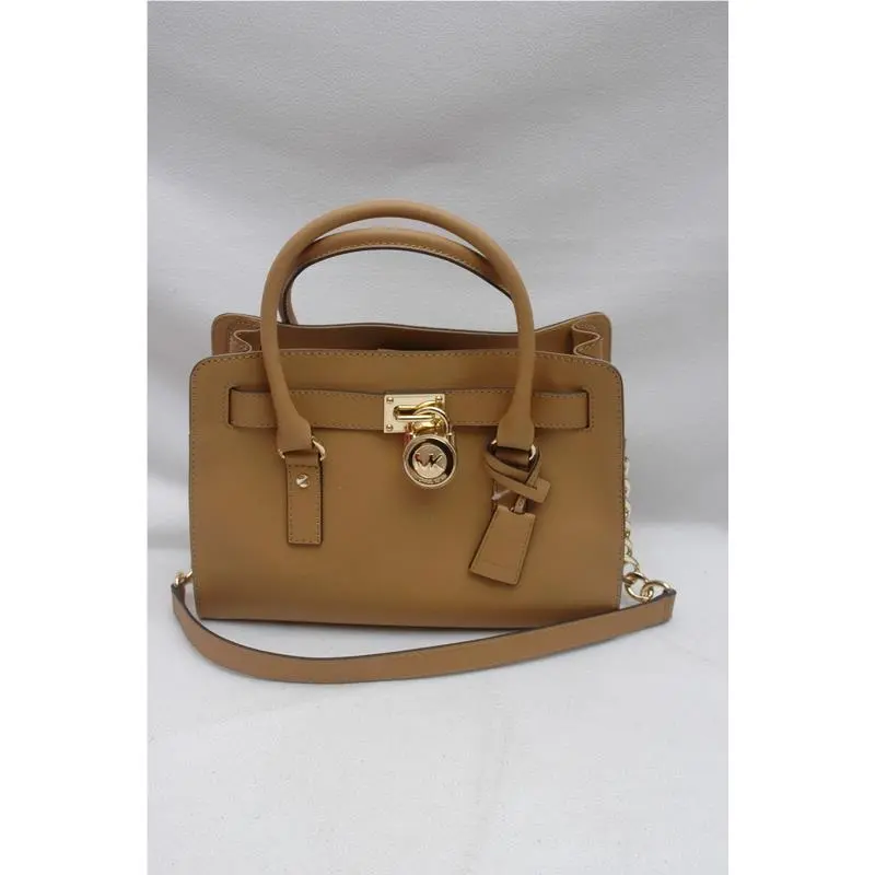 Michael Kors Hamilton Saffiano Leather East West Satchel Peanut