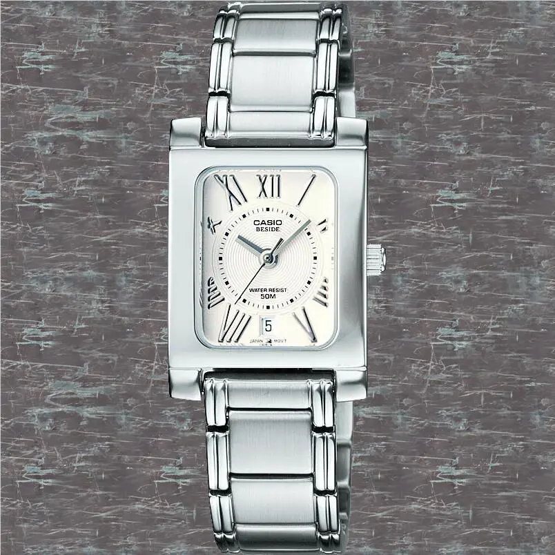 Casio BEL-100D-7A2V Beside Ladies Watch Stainless Steel Dress 50M WR