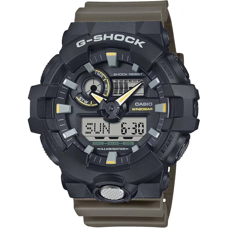 G-shock GA710TU-1A3 Two Tone Utility Colors Analog Digital Men Watch by Casio
