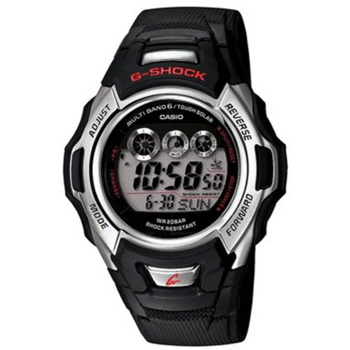 Casio GWM500A-1A Men`s G-shock Black Silicone Digital 46 mm Watch