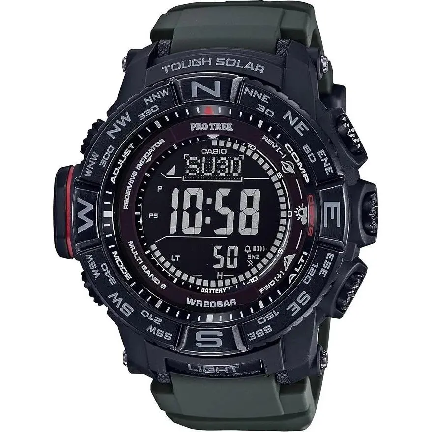 Pro Trek Solar Atomic Triple Sensor Compass Altimeter Watch PRW-3510Y-8CR by Casio