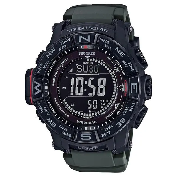 Casio Pro Trek Quartz Solar Atomic Triple-sensor Compass Watch prw-3510y-8cr