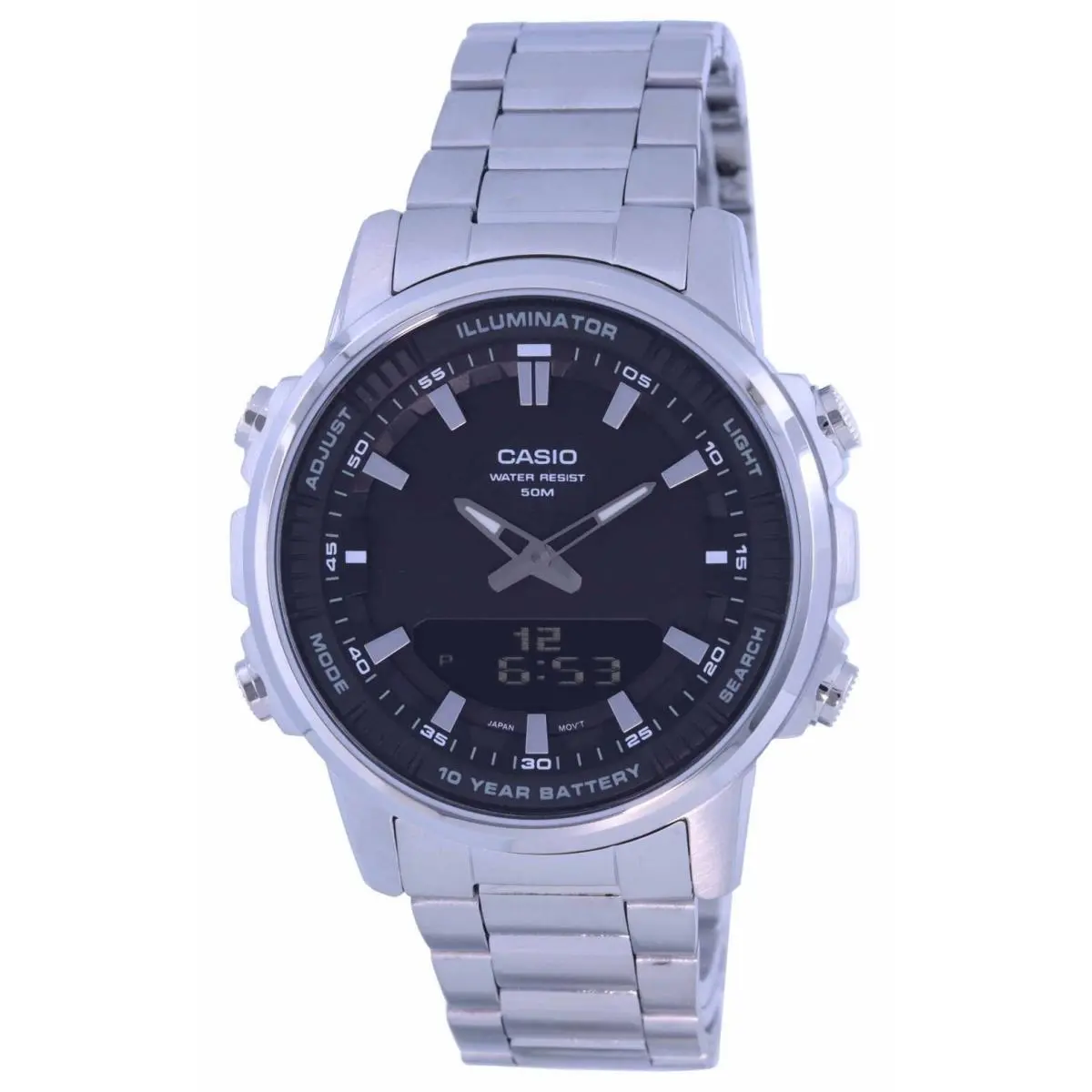 Casio Enticer World Time Telememo Alarm Stopwatch Timer AMW880D-1A Mens Watch