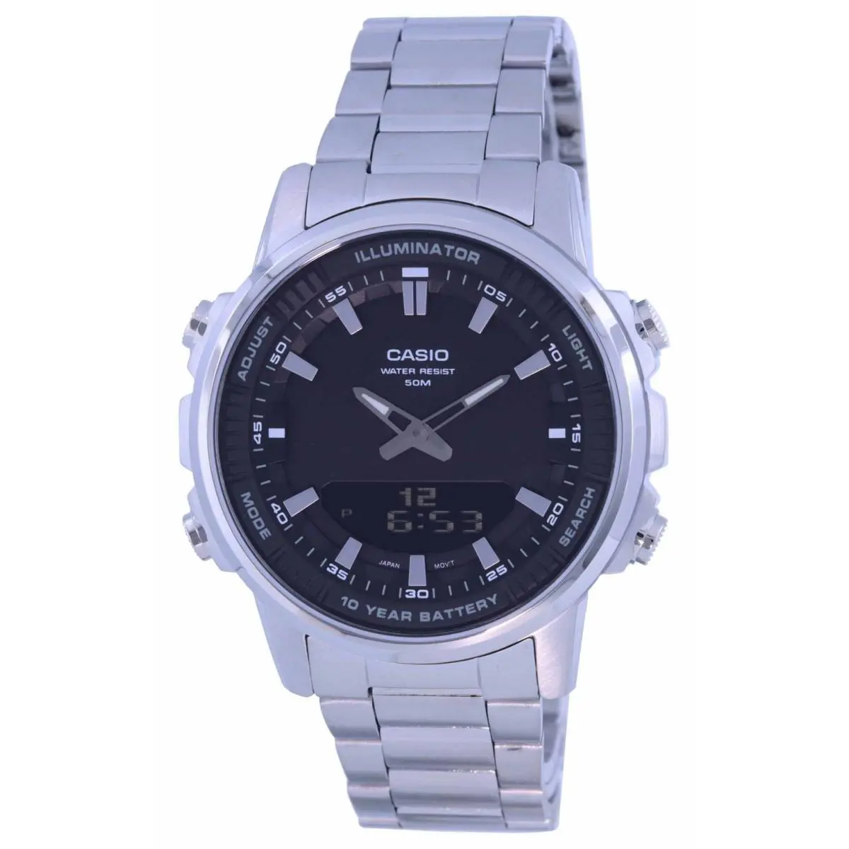 Casio Enticer World Time Telememo Alarm Stopwatch Timer AMW880D-1A Mens Watch