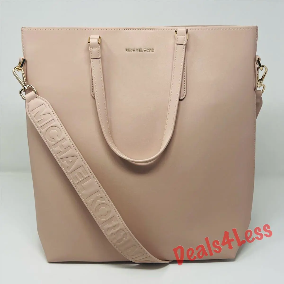 Michael Kors Tote Bag Handbag Purse Crossbody Strap Blush Pink Travel