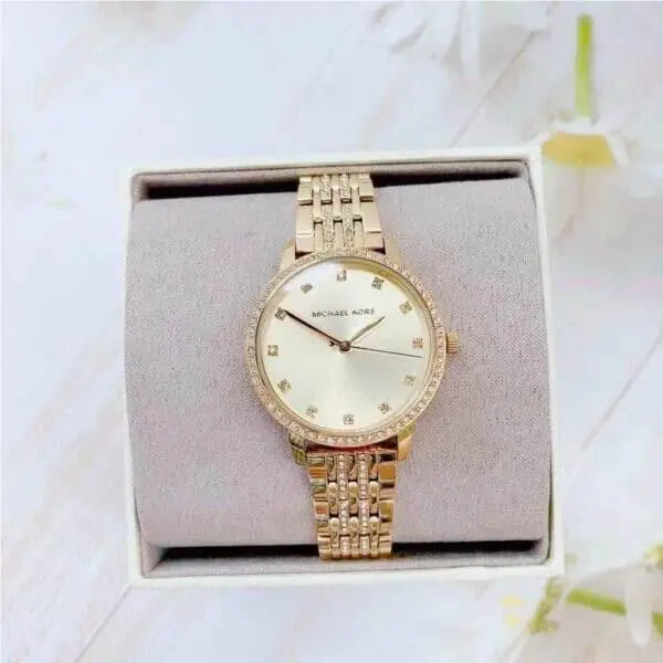 Melissa Gold Crystals MK4368 Women`s Watch by Michael Kors