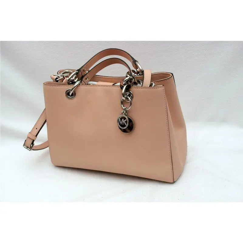 Michael Kors Cynthia Saffiano Leather Medium Satchel Ballet
