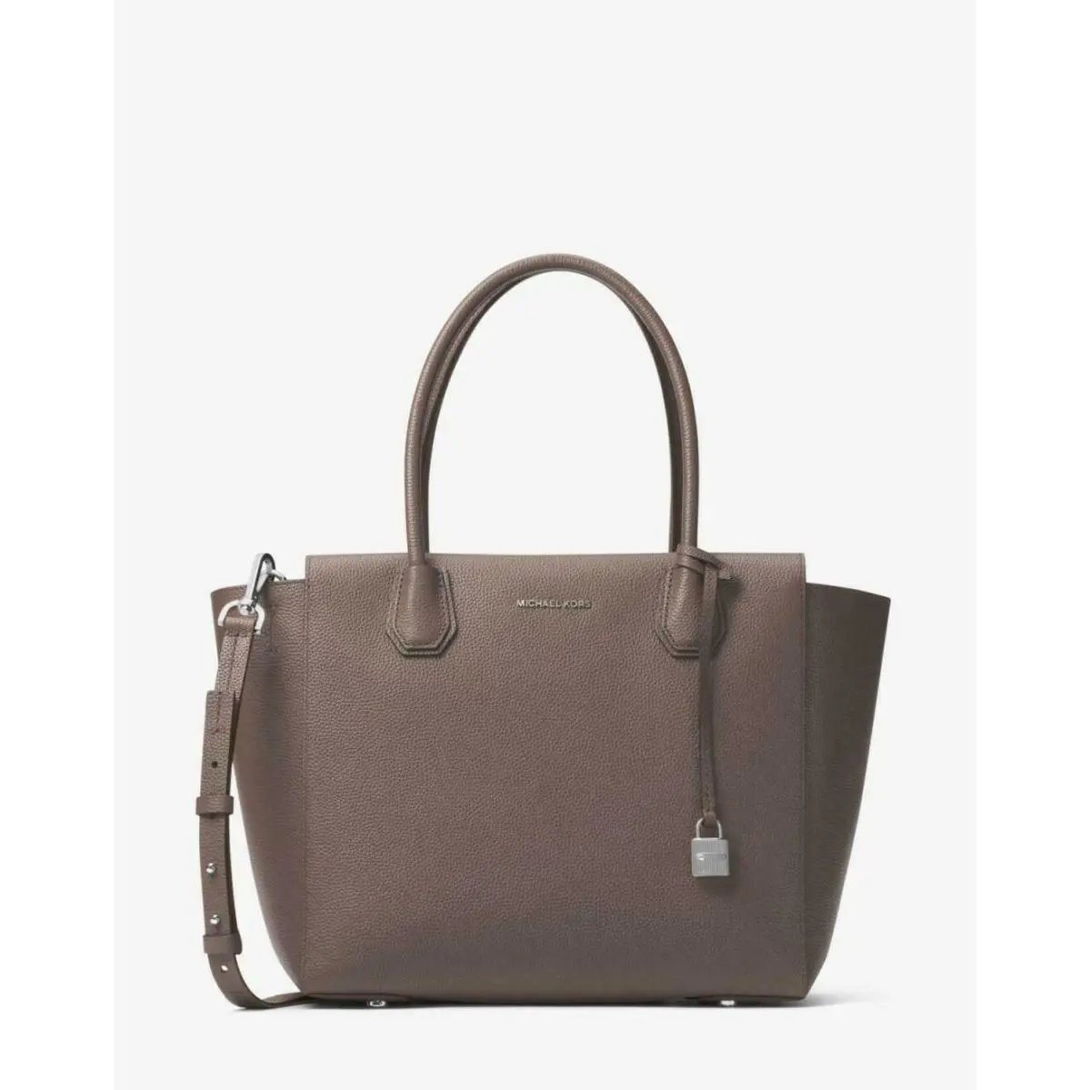 Michael Kors Cinder Studio Mercer Large Leather Satchel Crossbody Tote Bag