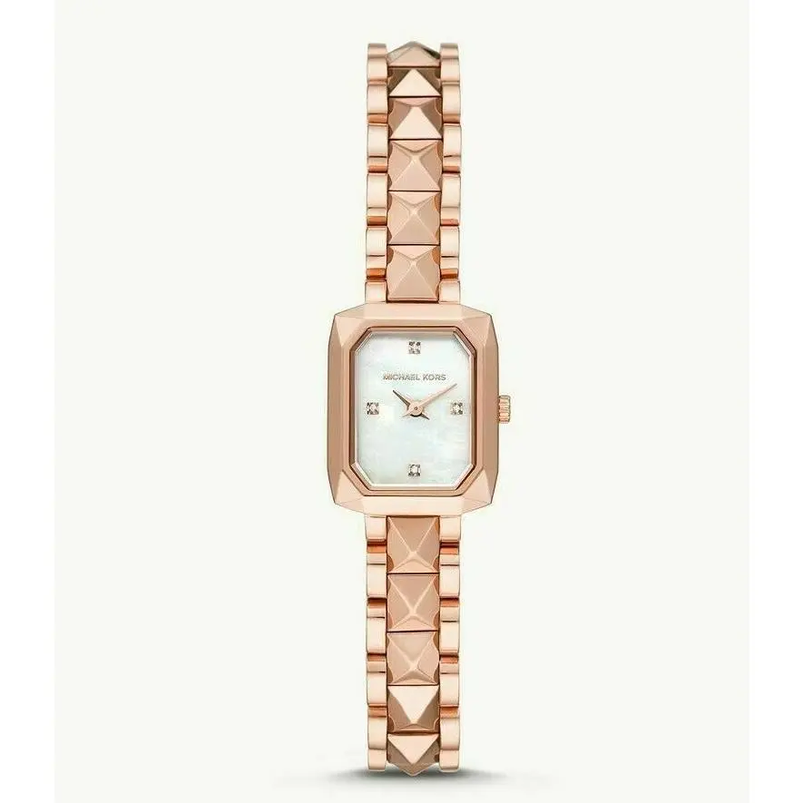 MK4560 Women`s Alane Mother of Pearl Dial Square 22mm Watch by Michael Kors