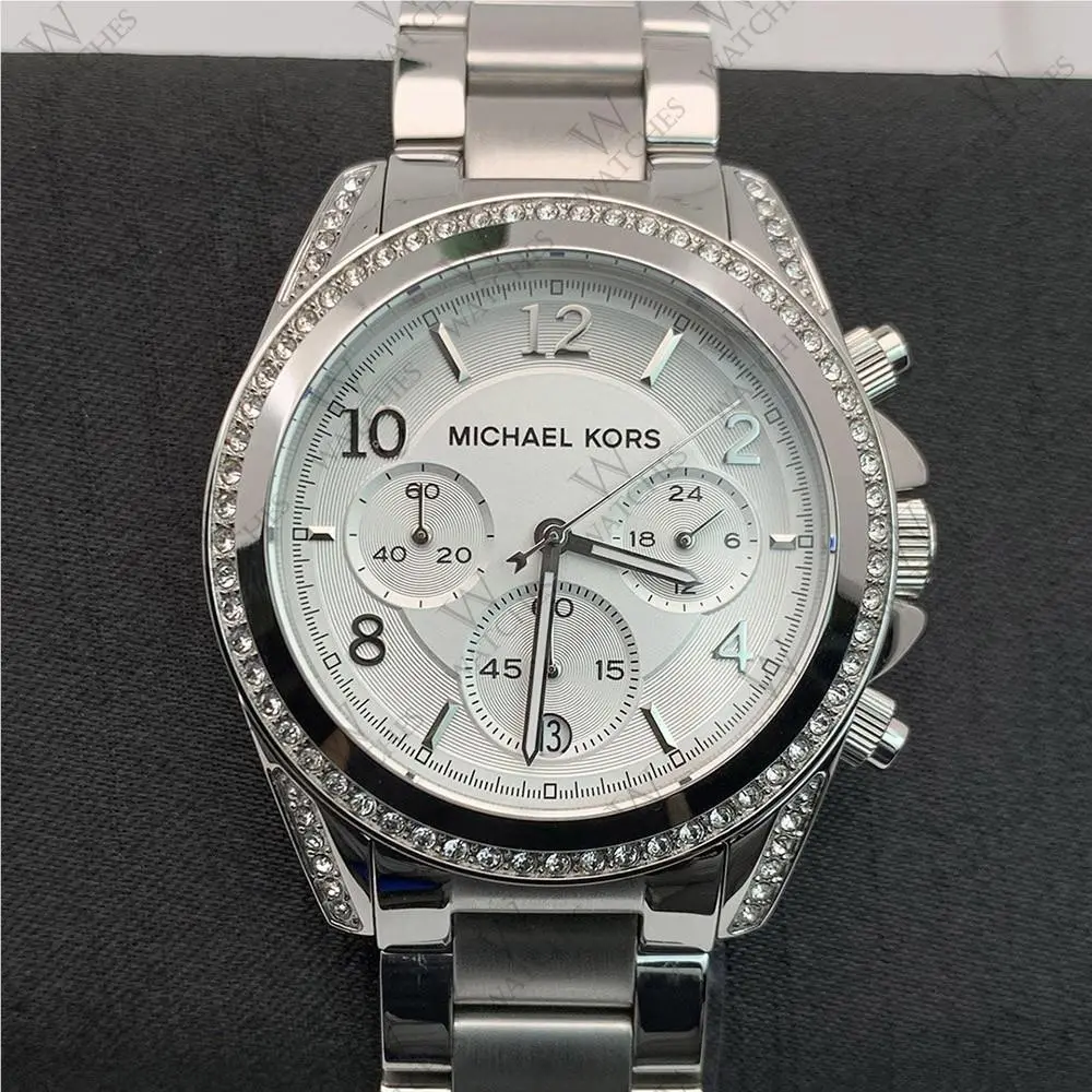 Michael Kors MK5165 Stainless Steel Blair Quartz Silver Women`s Ladies Watch