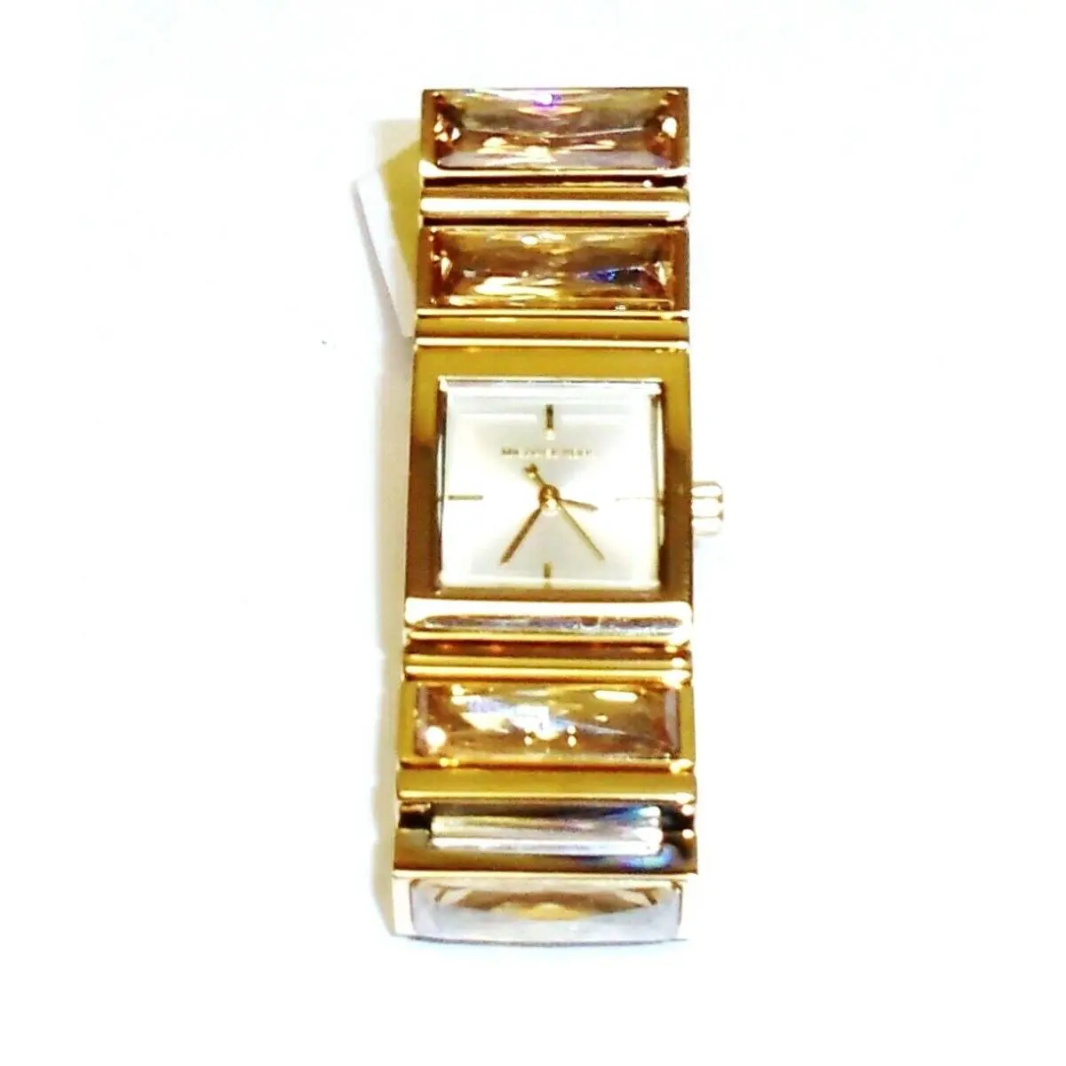 Erin Gold Tone S/steel+crystal Banquette Bracelet Watch MK3193 by Michael Kors