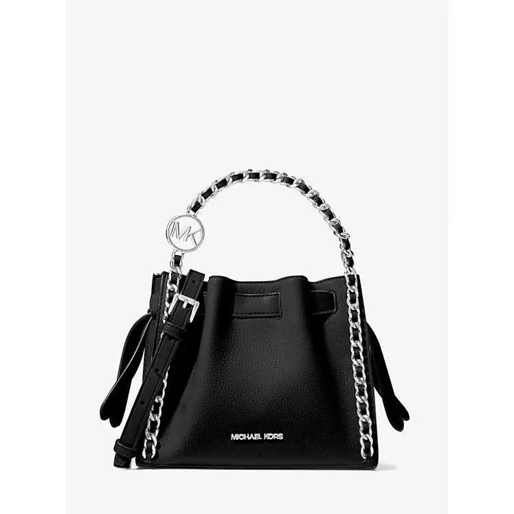 Michael Kors Mina Small Chain Crossbody Bag Black