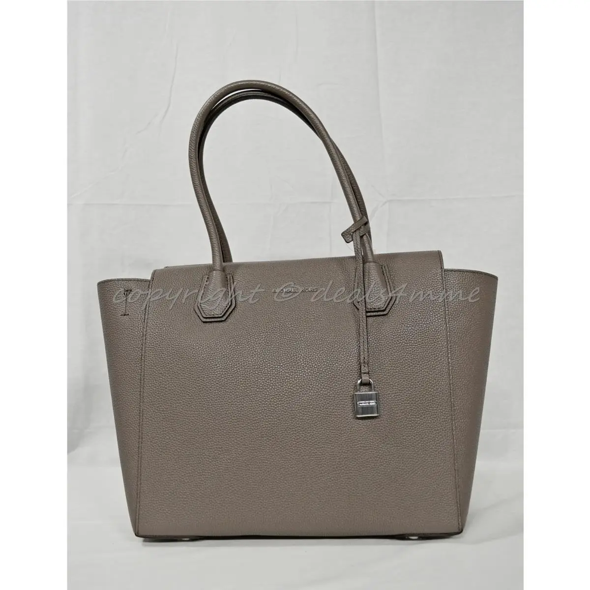 Michael Kors Studio Mercer Large Leather Satchel/shoulder Bag in Cinder Grey