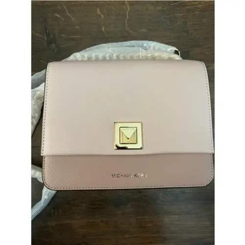 Michael Kors Sylvia Medium Messenger Crossbody Grain Leather Bag Purse