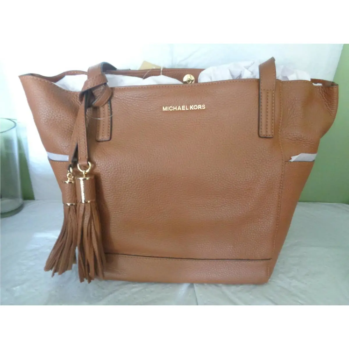 Michael Kors - Large Ashbury - Luggage - Leather Grab Bag