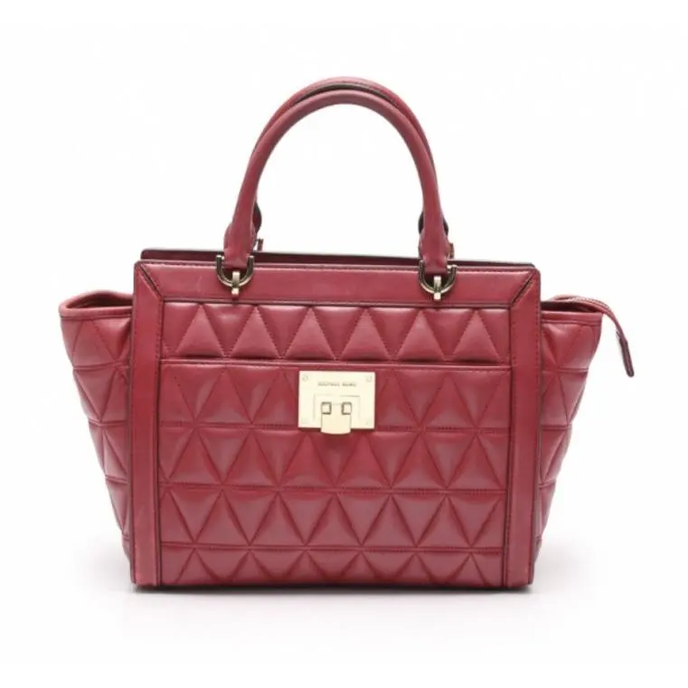 Michael Kors Maroon Cherry Red Vivianne Crossbody Satchel