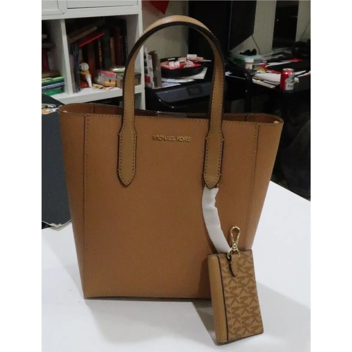 Michael Kors Vincent Extra-small Logo Crossbody Bag with Card Case Leather Deer