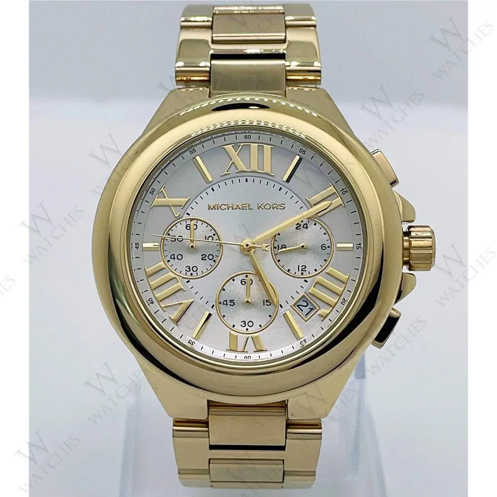 Michael Kors MK7270 Camille Gold Tone Bracelet Chronograph Women`s Watch