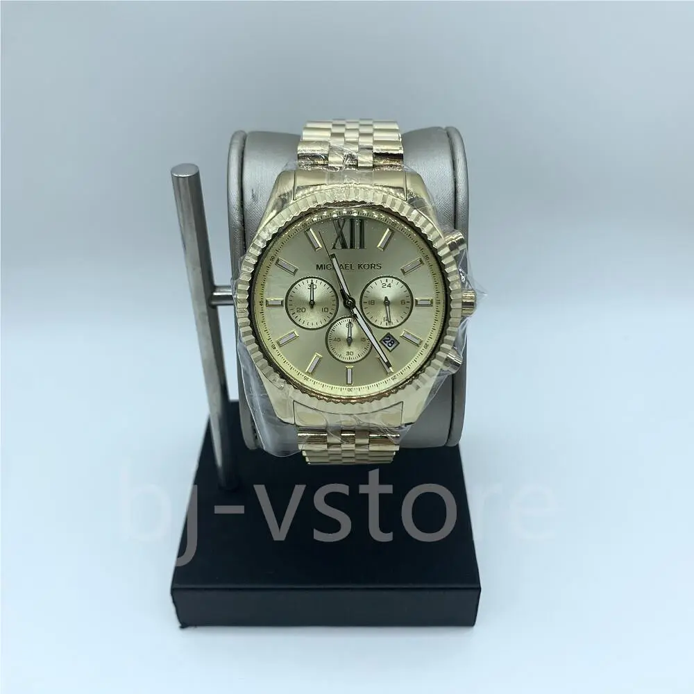 Michael Kors MK8281 Lexington Chronograph Gold Tone Stainless Steel Men`s Watch