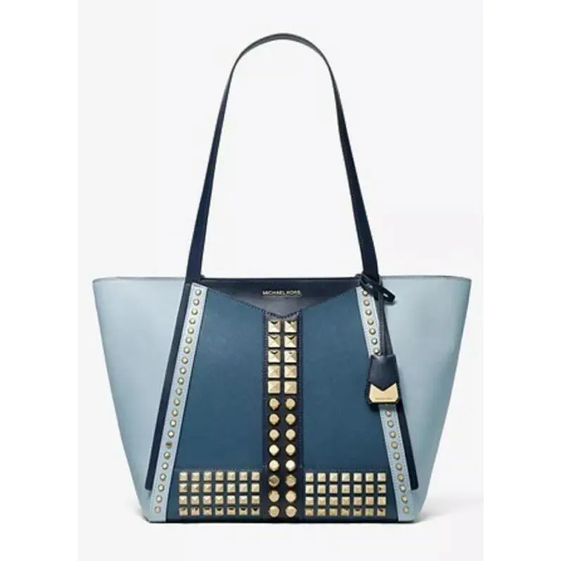Michael Kors Whitney Large Studded Saffiano Leather Tote Bag