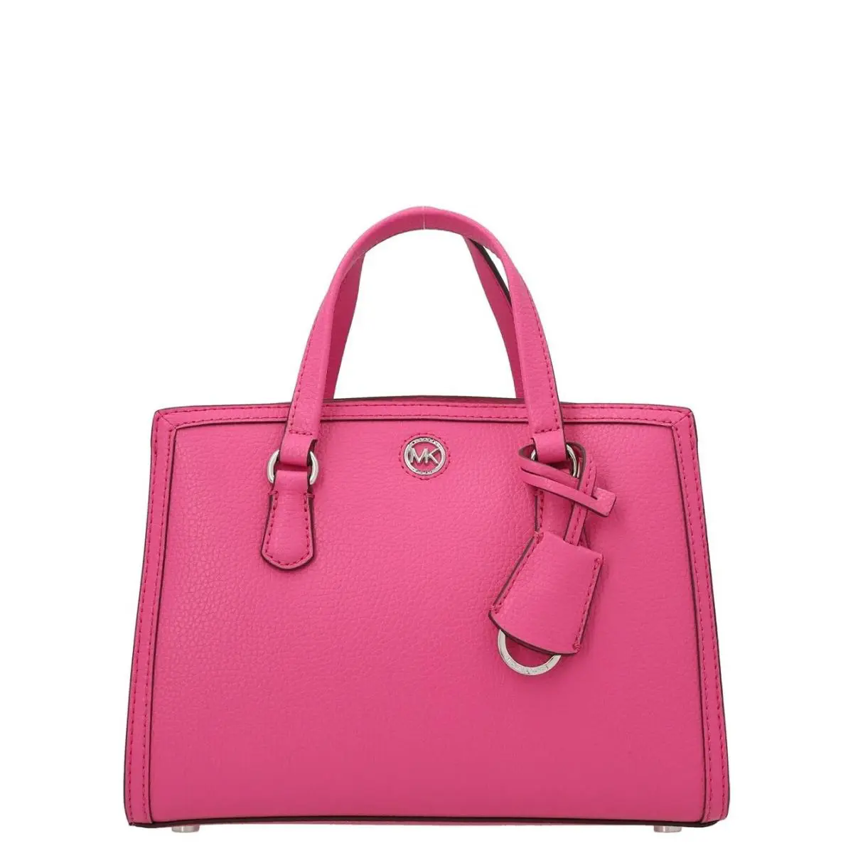 Michael Kors Women`s Chantal Cerise Small Messenger Bag - Handle/Strap: Pink, Hardware: Silver, Exterior: Cerise